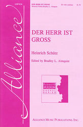 Der Herr Ist Gross SA choral sheet music cover